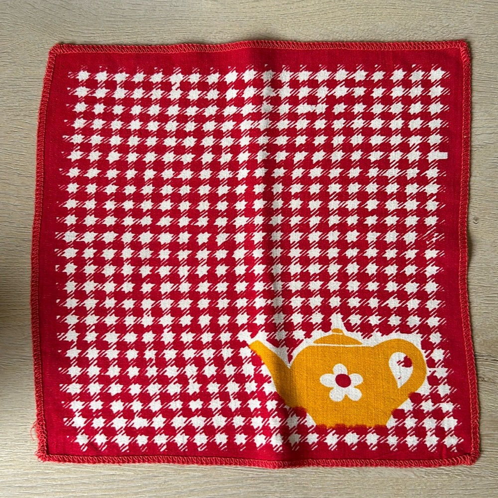 Set of 6 cotton tea napkins
